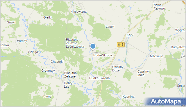 mapa Ruda-Skroda, Ruda-Skroda na mapie Targeo